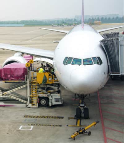 Air Freight - Plane being loaded